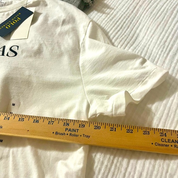 NWT Ralph Lauren White Graphic Tee - Medium - Picture 4 of 6